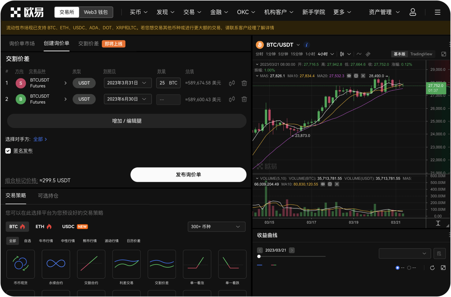 官网的日均交易量大概多少